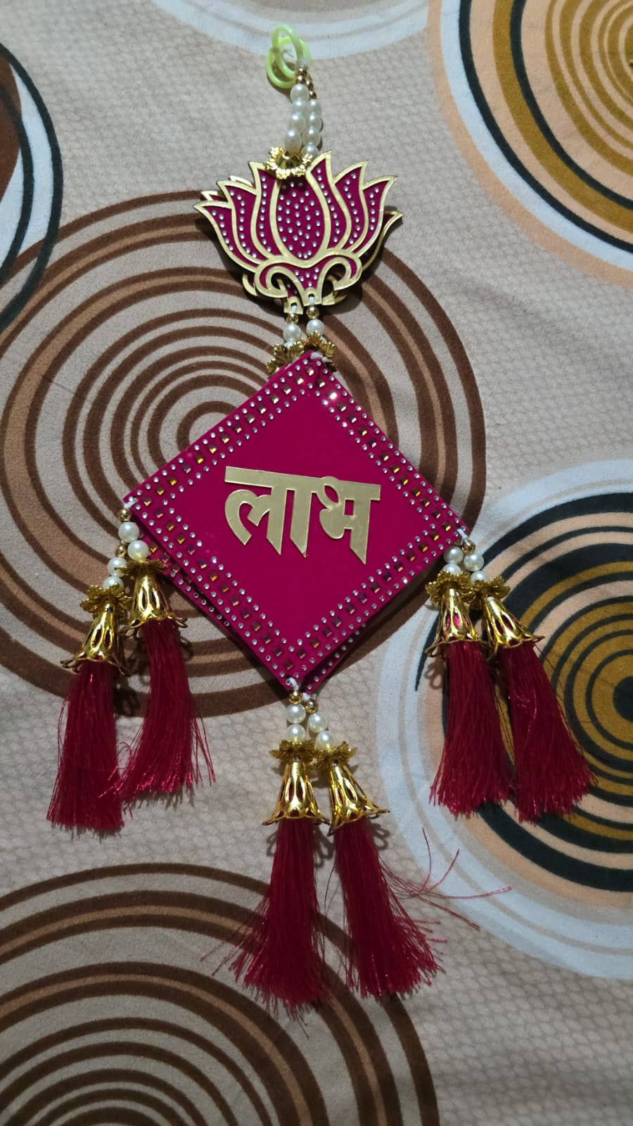 Pink Lotus Wall Hanging Shuba Labh