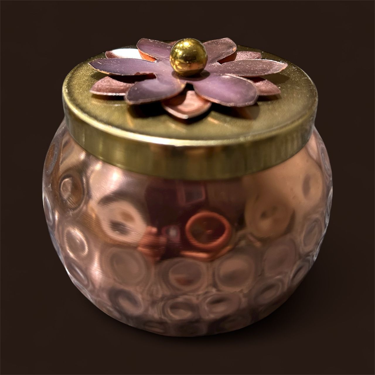 Elegant Brass Jar – A Touch of Artisanal Charm and Modern Luxury