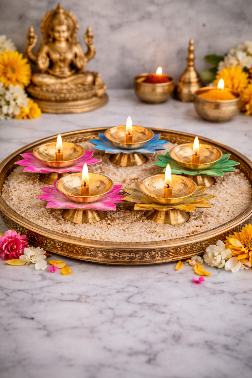 Lotus Diya – A Bloom of Light and Elegance
