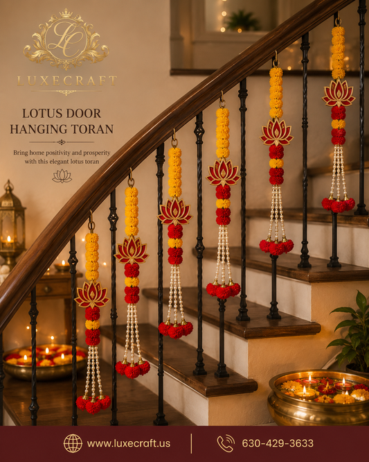 Lotus Marigold Hanging Toran