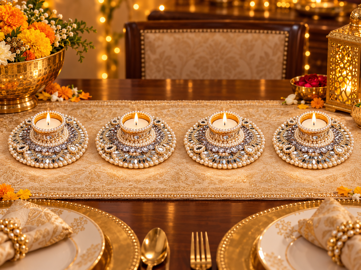 Silver Pearl Royal Center piece