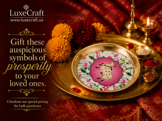 Brass Pichwai Kamdhenu Pooja Plate