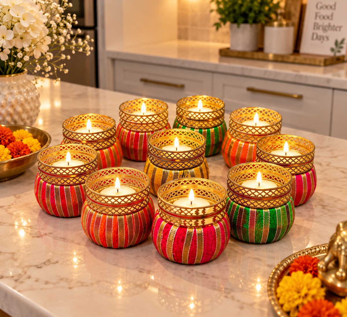 Decorative Candle Holders - Pack of 10