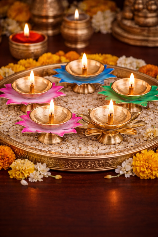 Lotus Diya – A Bloom of Light and Elegance