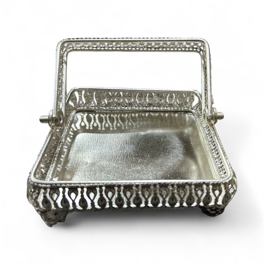 Ornate German Silver Tray – A Statement of Timeless Grace