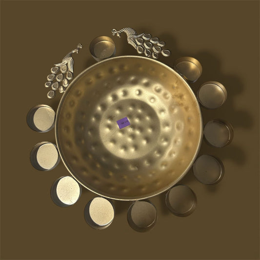 Grand Peacock Urli – A Majestic Centerpiece of Tradition & Elegance