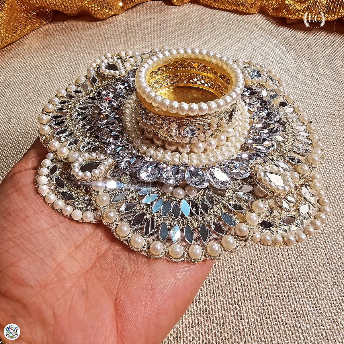Silver Pearl Royal Center piece