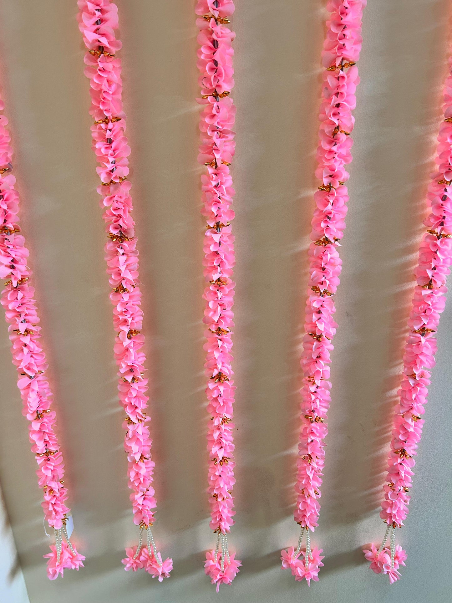 Pink Artificial Flower Garland Set - actual product photo