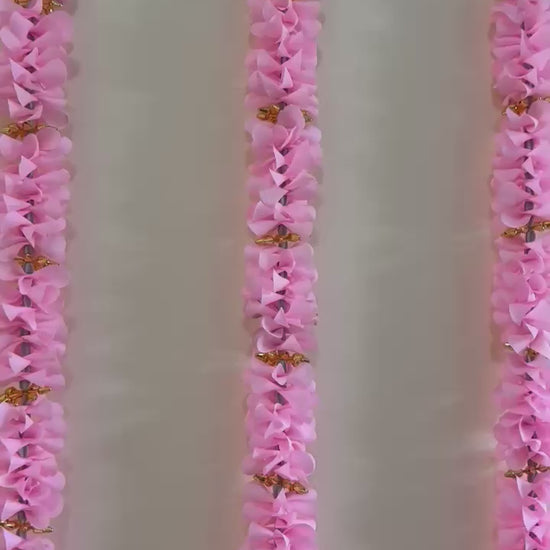 Pink Artificial Flower Garland Set - product video