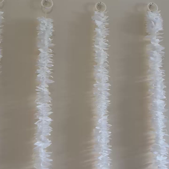 White Jasmine Garland Tea-Light Ring Hanging Set - product video