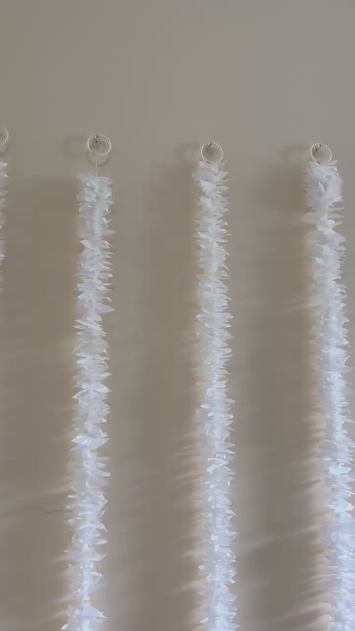 White Jasmine Garland Tea-Light Ring Hanging Set - product video